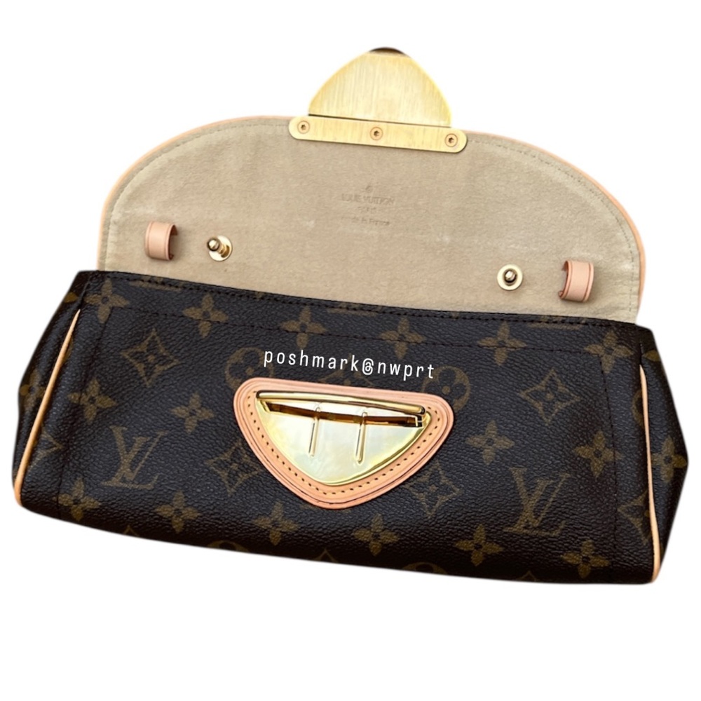 Louis Vuitton 💯 Beverly Pochette Clutch Vintage Monogram Shoulder Bag LV Logo - Picture 6 of 16